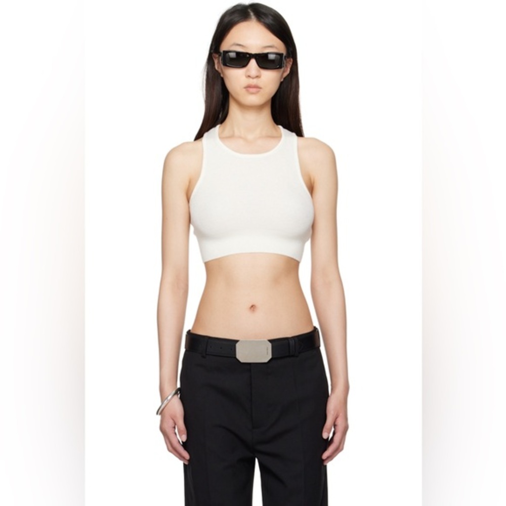 Fear of God Essentials Ivory Rib Tank Top